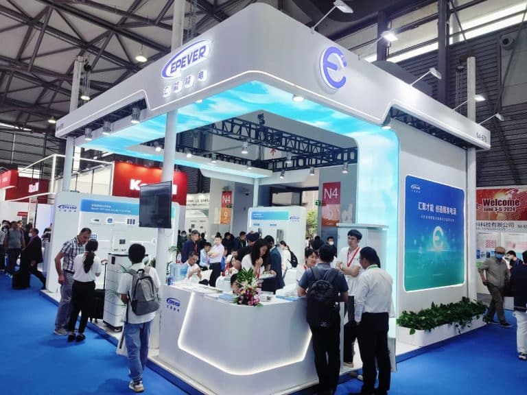 EPEVER booth at SNEC Exhibition